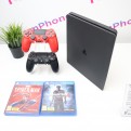 Sony PlayStation 4 Slim 500GB fekete játékkonzol extra játékokkal, kontrollerrel garanciával hibátlan működéssel - használt