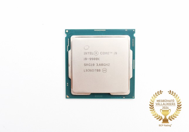 Intel Core i9 9900K 8mag 16szál processzor garanciával hibátlan működéssel - használt
