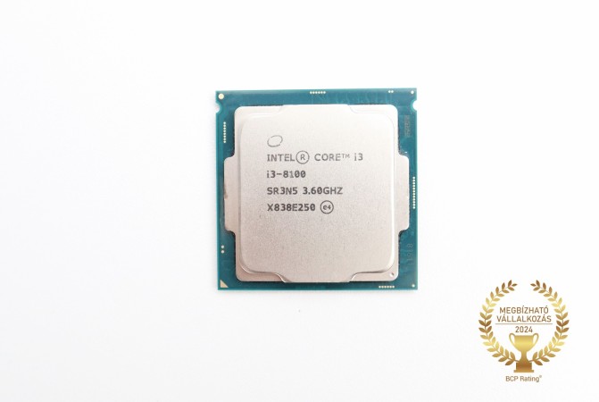 Intel Core i3 8100 4mag 4szál processzor garanciával hibátlan működéssel - használt