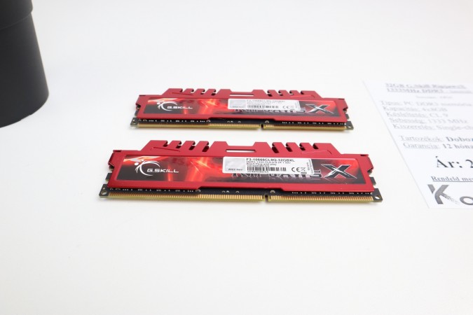 32GB G.Skill RipjawsX 1333MHz DDR3 memória garanciával hibátlan működéssel - használt