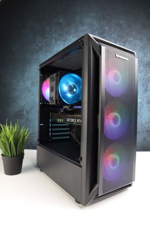 Gamer számítógép Asus Prime H510M i7 10700K 16GB DDR4 256GB SSD 1TB HDD RTX 3070 8GB Rampage SHIVA Thermaltake 850W - használt