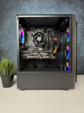  Gamer számítógép ASUS B550M R5 5600 16GB DDR4 512GB SSD RTX 2060 6GB GDDR6 Rampage SHIVA Cooler Master 500W - használt