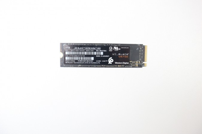 1TB WD Black SN750 NVMe SSD meghajtó garanciával hibátlan működéssel - használt