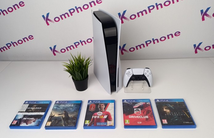 Sony PlayStation 5 825GB SSD lemezes konzol extra játékokkal garanciával hibátlan működéssel - használt