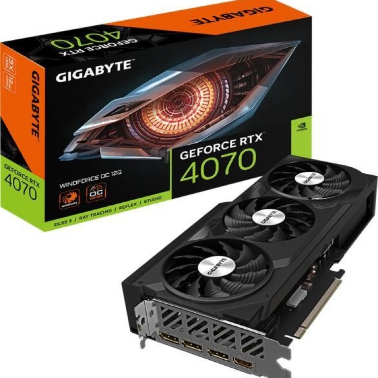 GIGABYTE WINDFORCE OC RTX 4070 12GB GDDR6X videokártya