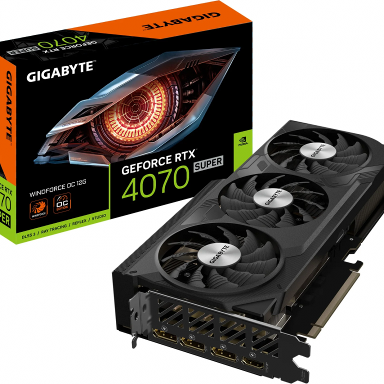 GIGABYTE WINDFORCE OC RTX 4070 SUPER 12GB GDDR6X videokártya