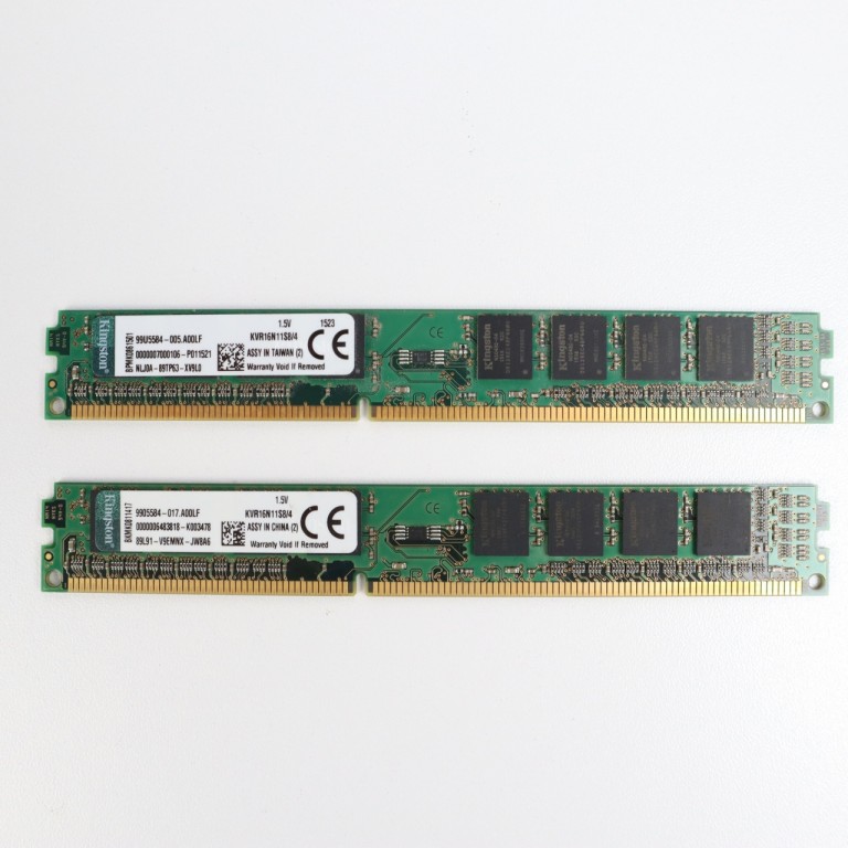 8GB Kingston 1600MHz lowprofile DDR3 memória garanciával hibátlan működéssel - használt