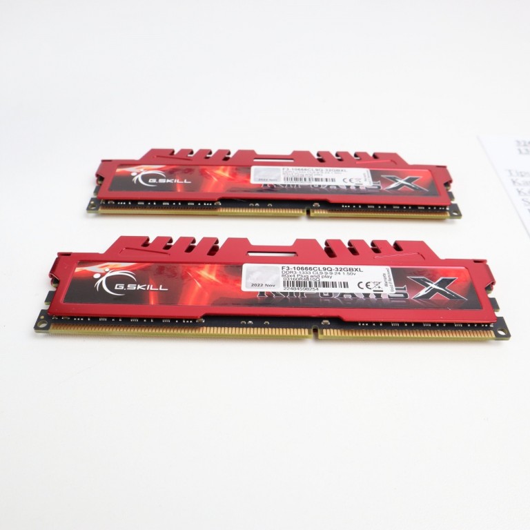 32GB G.Skill RipjawsX 1333MHz DDR3 memória garanciával hibátlan működéssel - használt