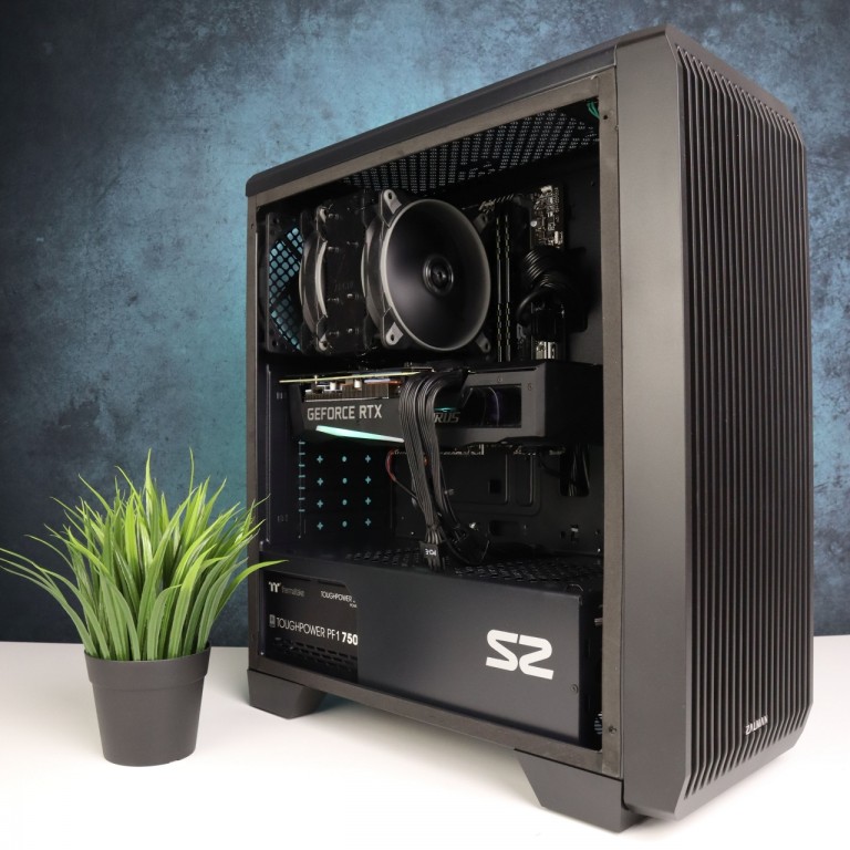 Gamer számítógép Asus Prime H510M i9 11900K 16GB DDR4 256GB SSD 2TB HDD RTX 3070 8GB Zalman S2 TG Thermaltake 750W - használt