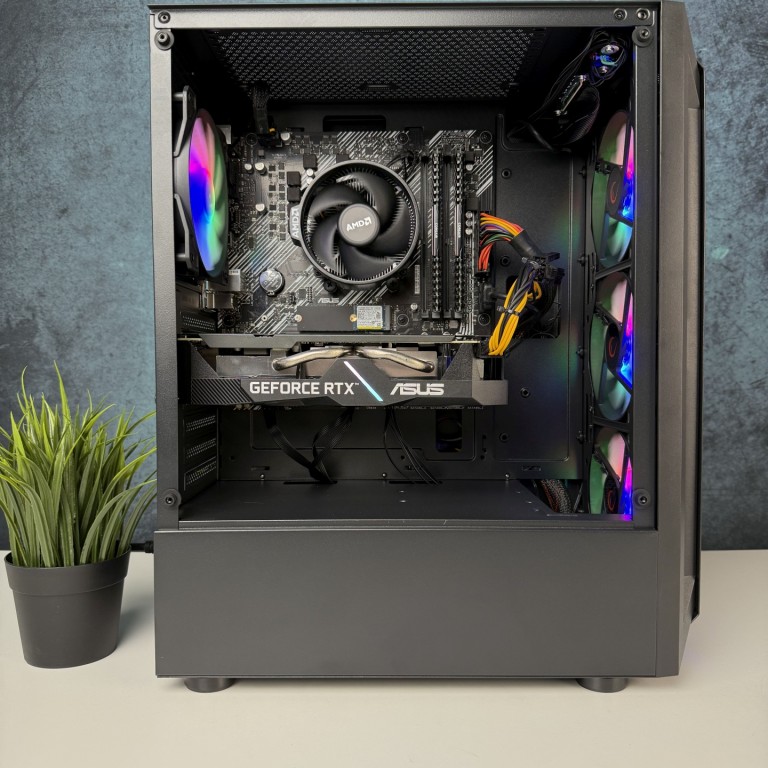  Gamer számítógép ASUS B550M R5 5600 16GB DDR4 512GB SSD RTX 2060 6GB GDDR6 Rampage SHIVA Cooler Master 500W - használt