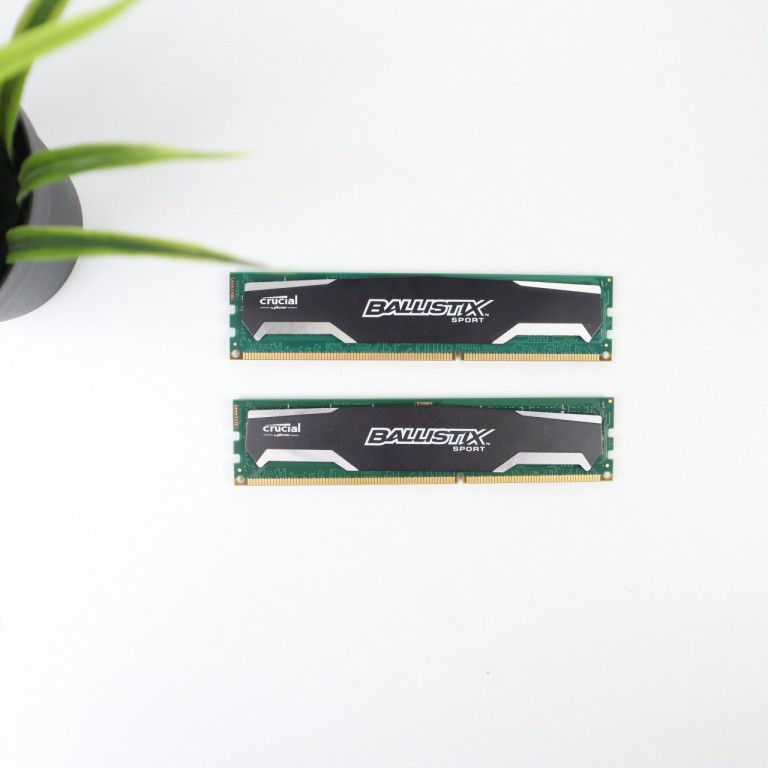 8GB (2x4) Crucial Ballistix 1600MHz DDR3 memória garanciával hibátlan működéssel - használt