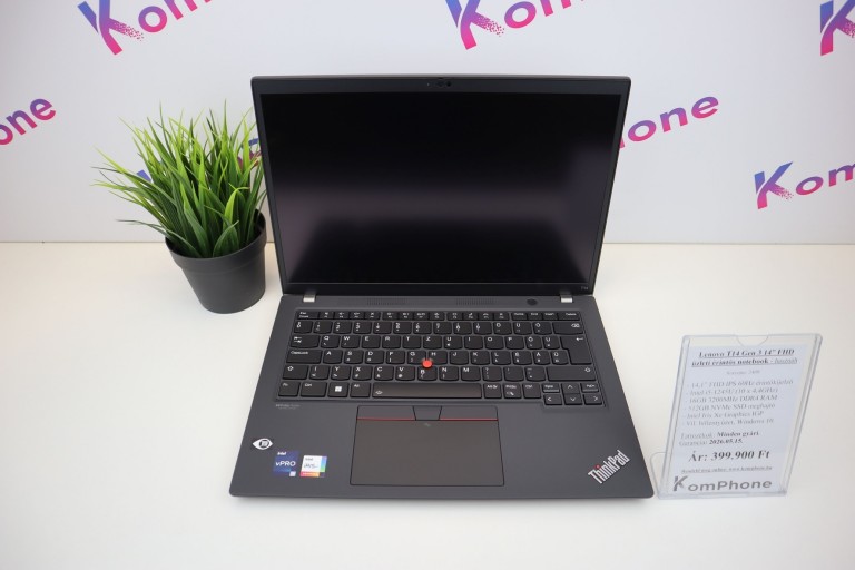 Lenovo ThinkPad T14 gen 3 üzleti - IPS érintőkijelző i5 1245U 16GB RAM 512GB SSD Win10 - használt