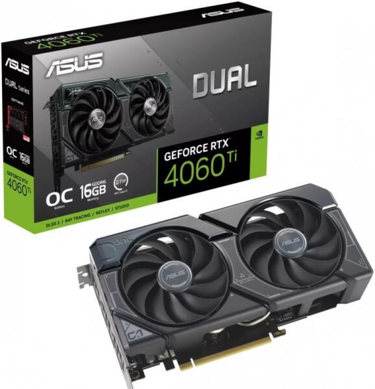 ASUS DUAL OC RTX 4060 Ti 16GB GDDR6 videokártya