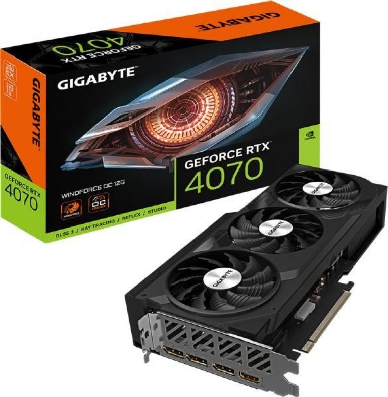 GIGABYTE WINDFORCE OC RTX 4070 12GB GDDR6X videokártya