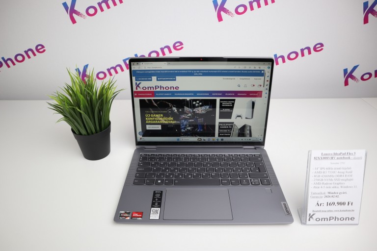 Lenovo IdeaPad Flex 5 82XX008VHV notebook - R3 7330U 8GB RAM 250GB SSD WIN - használt