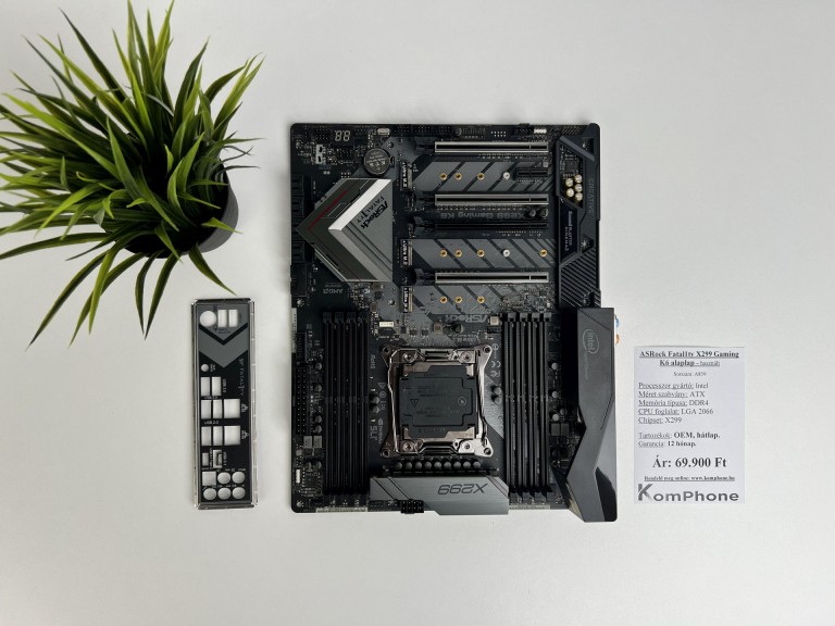 ASRock Fatal1ty X299 Gaming K6 alaplap garanciával hibátlan működéssel - használt