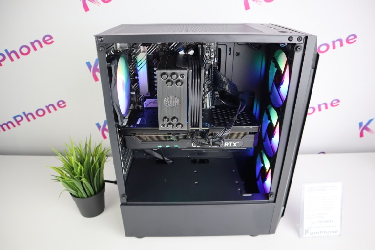 Gamer számítógép Asus Prime H510M i7 10700K 16GB DDR4 256GB SSD 1TB HDD RTX 3070 8GB Rampage SHIVA Thermaltake 850W - használt