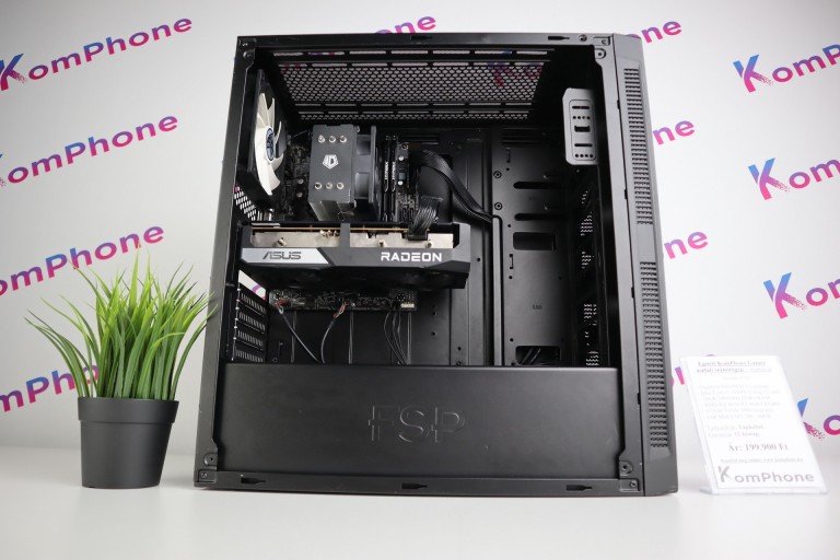 Gamer számítógép Gigabyte H410M i5 10400F 16GB DDR4 512GB SSD RX 6650XT 8GB FSP Midi CMT 240 AeroCool 600W - használt