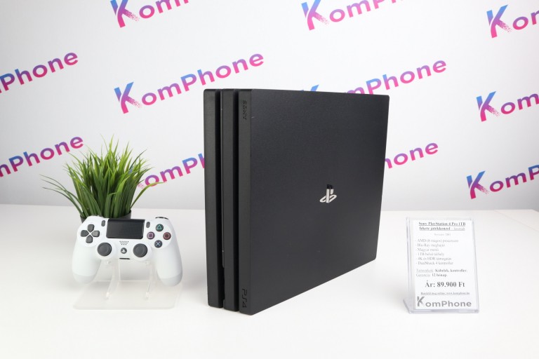 Sony PlayStation 4 Pro 1TB fekete játékkonzol garanciával hibátlan működéssel - használt