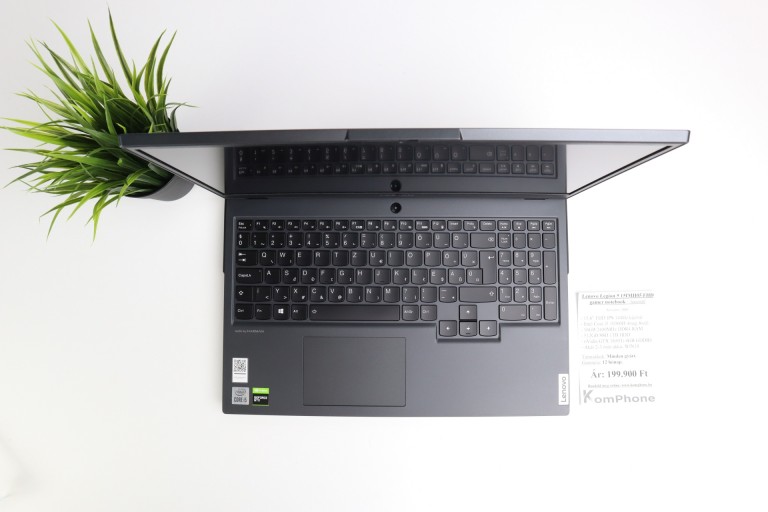 Lenovo Legion 5 15IMH05 FHD gamer notebook - i5 10300H 16GB RAM 512GB SSD 1TB HDD GTX 1650Ti 4GB WIN - használt