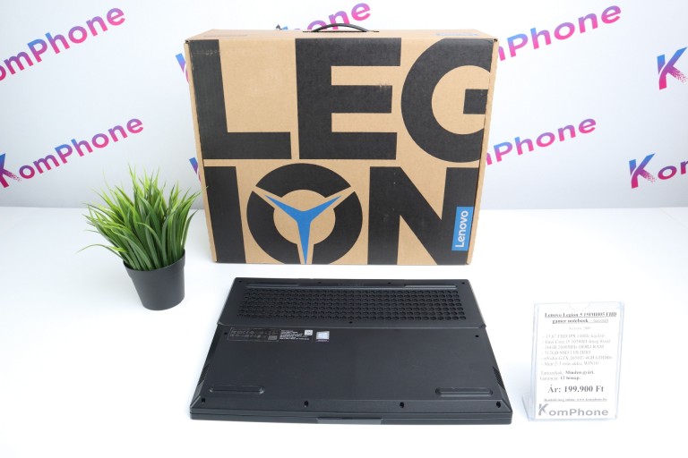 Lenovo Legion 5 15IMH05 FHD gamer notebook - i5 10300H 16GB RAM 512GB SSD 1TB HDD GTX 1650Ti 4GB WIN - használt