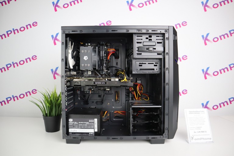  Gamer számítógép Gigabyte H310M Intel Core i5 9600K 16GB DDR4 512GB SSD GTX 1070 8GB Zalman Z1 NEO Cooler Master 600W - használt