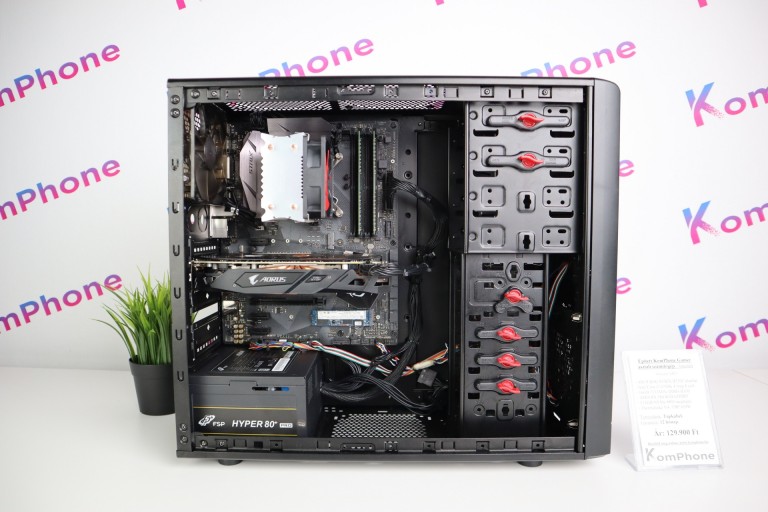  Gamer számítógép ASUS STRIX B250F Intel Core i7 6700K 16GB DDR4 512GB SSD RX 580 8GB Thermaltake V4 FSP 450W - használt