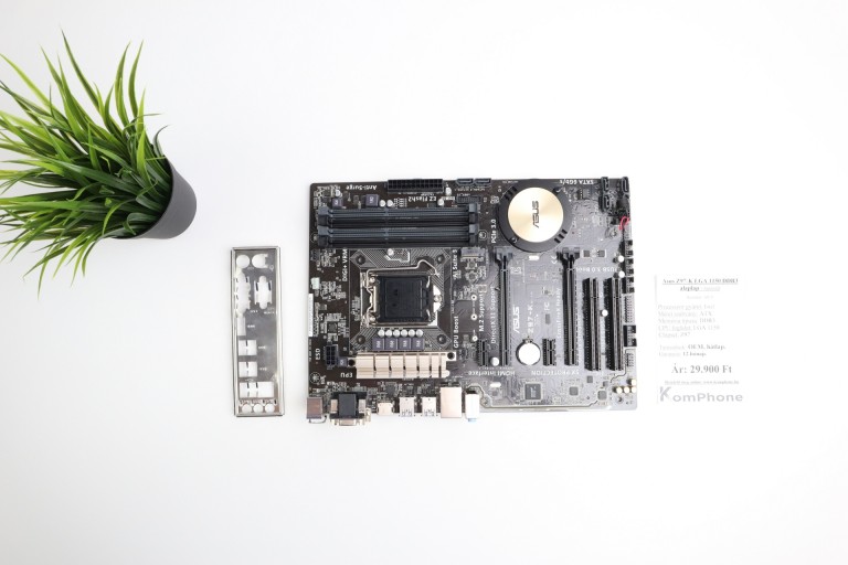 Asus Z97-K LGA 1150 DDR3 alaplap garanciával hibátlan működéssel - használt