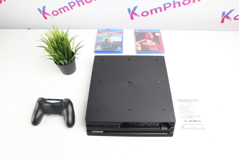 Sony PlayStation 4 Pro 1TB SSD fekete játékkonzol extra játékokkal garanciával hibátlan működéssel - használt