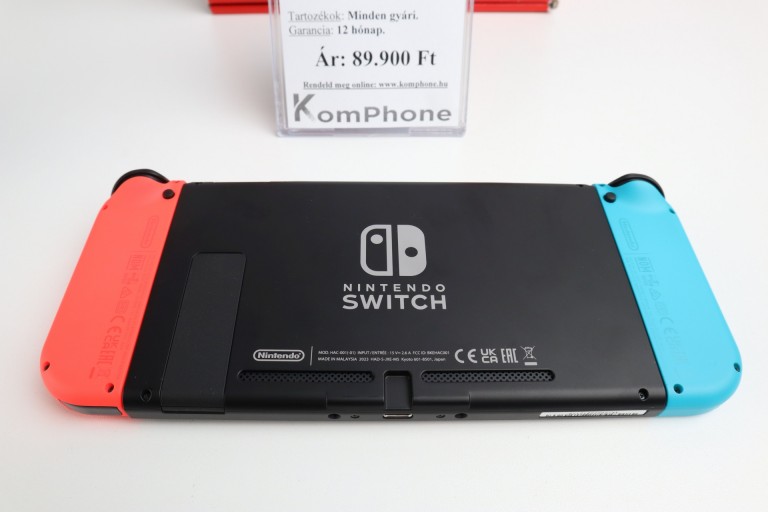 Nintendo Switch V2 játékkonzol csak kipróbált garanciával hibátlan működéssel - használt