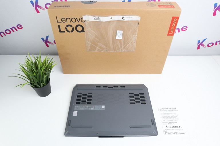 Lenovo LOQ 15IRX9 FHD 144Hz GAMER notebook  - i7 13650HX 16GB RAM 1TB SSD nVidia RTX 4050 6GB WIN11 - használt