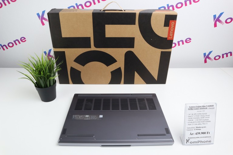 Lenovo Legion Slim 5 165Hz Gamer notebook   - i7 13700H 16GB RAM 500GB + 1TB SSD nVidia RTX 4060 8GB  - használt