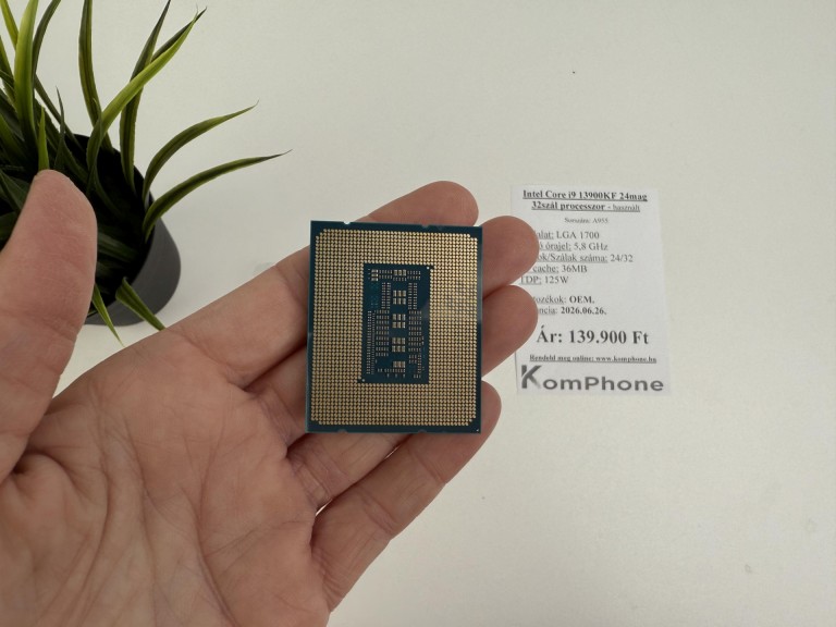 Intel Core i9 13900KF 24mag 32szál processzor garanciával hibátlan működéssel - használt