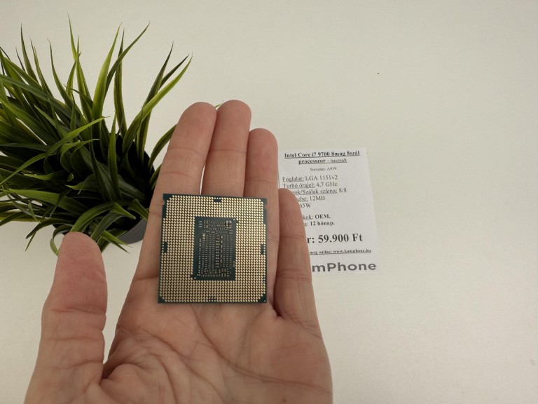 Intel Core i7 9700 8mag 8szál processzor garanciával hibátlan működéssel - használt