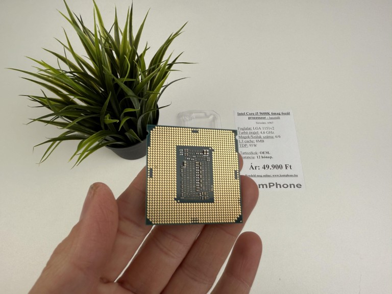 Intel Core i5 9600K 6mag 6szál processzor garanciával hibátlan működéssel - használt