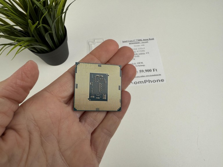 Intel Core i7 7700K 4mag 8szál processzor garanciával hibátlan működéssel - használt