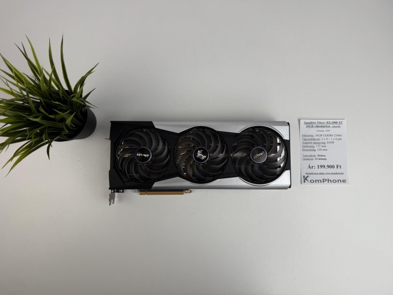 Sapphire Nitro+ RX 6900 XT 16GB videokártya garanciával hibátlan működéssel - használt