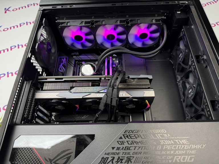  Gamer számítógép Asus Strix X670E-F AMD R9 7950X 32GB DDR5 2TB SSD RTX 4080 16GB GDDR6X Asus ROG Strix GX601 FSP 1000W - használt