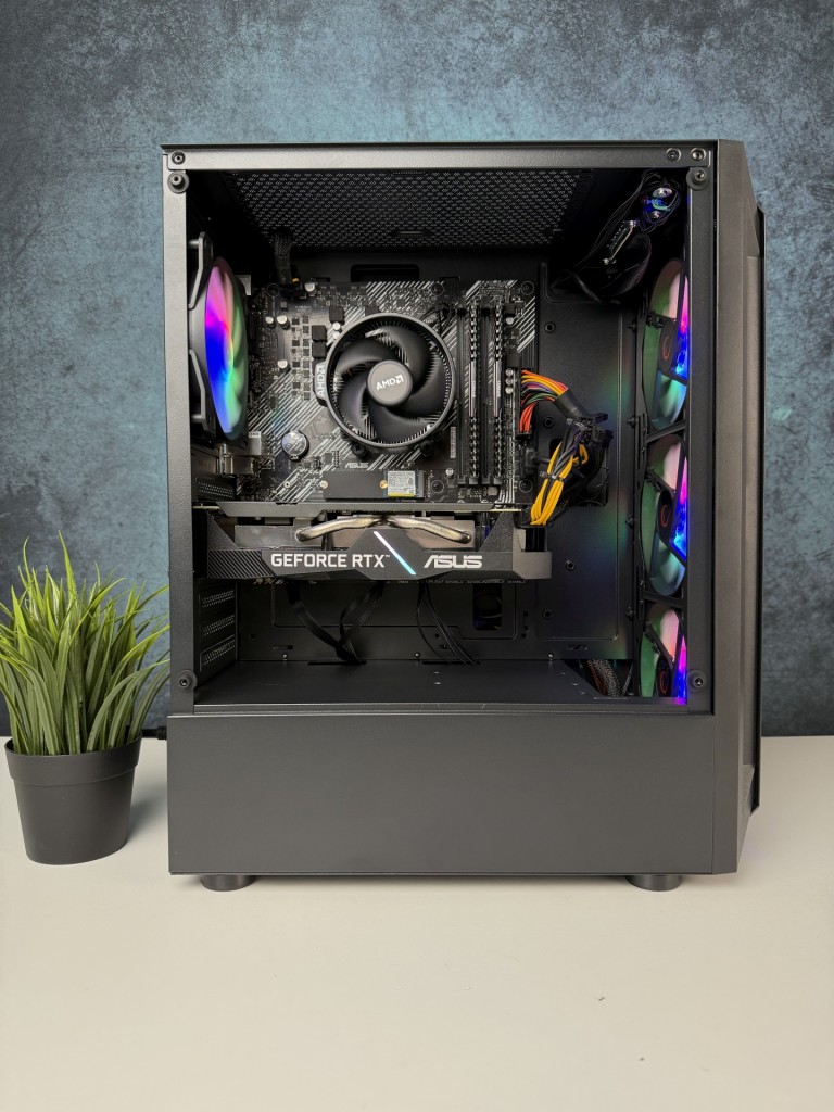  Gamer számítógép ASUS B550M R5 5600 16GB DDR4 512GB SSD RTX 2060 6GB GDDR6 Rampage SHIVA Cooler Master 500W - használt