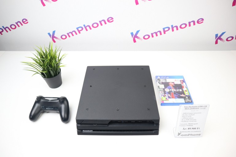 Sony PlayStation 4 Pro 1TB fekete játékkonzol extra játékkal garanciával hibátlan működéssel - használt