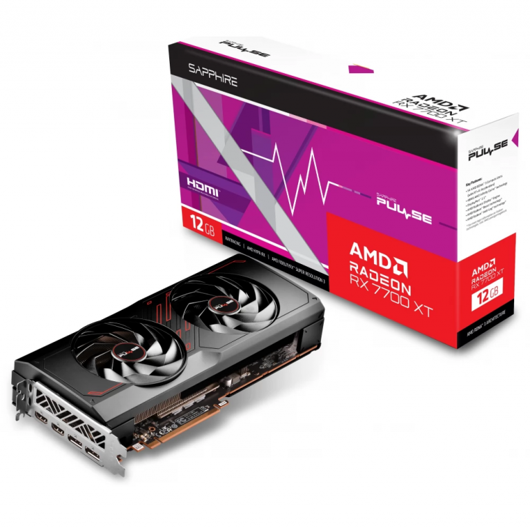 SAPPHIRE PULSE RX 7700 XT 12GB GDDR6 videokártya