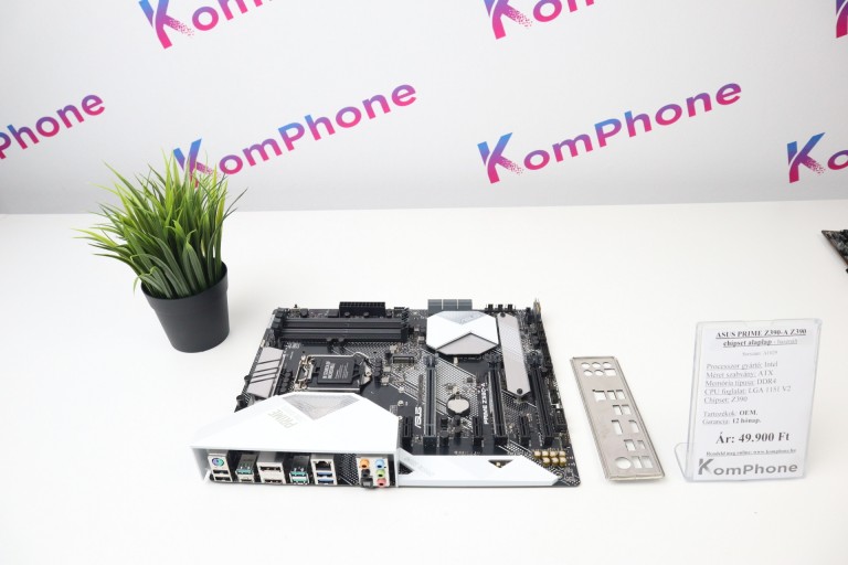 ASUS PRIME Z390-A Z390 chipset alaplap garanciával hibátlan működéssel - használt