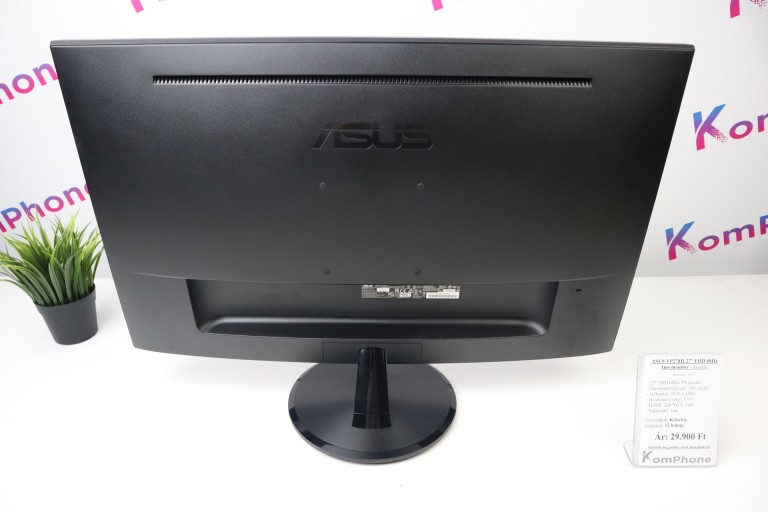 ASUS VP278H 27” FHD 60Hz 1ms monitor garanciával hibátlan működéssel - használt