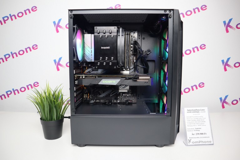  Gamer számítógép GIGABYTE Z390 i7 8700K 16GB DDR4 512GB SSD RTX 2060 6GB Rampage Shiva Zalman 500W - használt