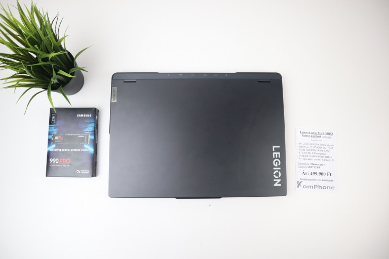 Lenovo Legion Pro 5 16IRX8 Gamer notebook -  i7 13700HX 32GB RAM 1TB SSD RTX 4060 8GB Win11 garanciával hibátlan működéssel   - használt