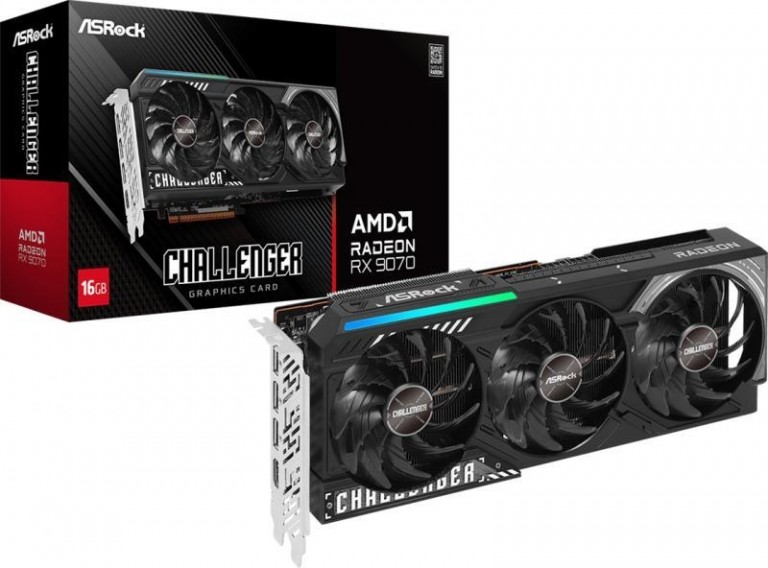 ASRock Challenger RX 9070 16GB GDDR6 videokártya