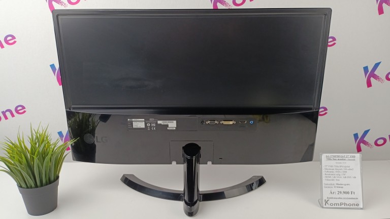 LG 27MP58VQ-P 27” FHD 75Hz 5ms monitor garanciával hibátlan működéssel - használt