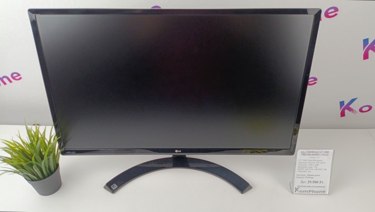 LG 27MP58VQ-P 27” FHD 75Hz 5ms monitor garanciával hibátlan működéssel - használt