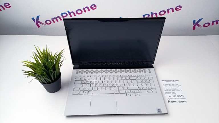 Dell Alienware M17 R3 Gamer notebook - i7 10750H 16GB DDR4 1TB SSD RTX 2070 8GB WIN10 garanciával hibátlan működéssel  - használt