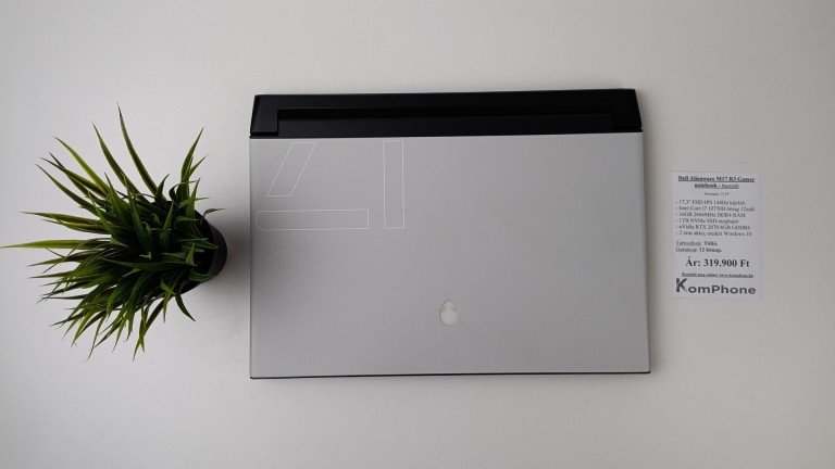 Dell Alienware M17 R3 Gamer notebook - i7 10750H 16GB DDR4 1TB SSD RTX 2070 8GB WIN10 garanciával hibátlan működéssel  - használt